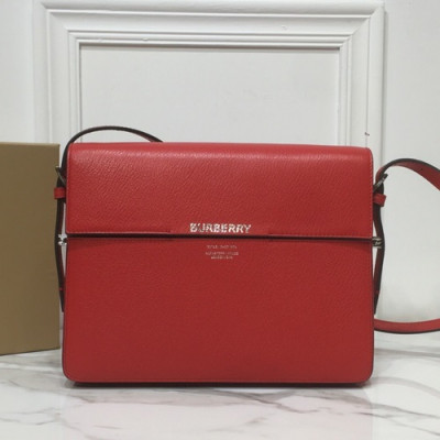 Burberry 2019 Grace Leather Large Shoulder Bag, 26cm - 버버리 2019 그레이스 레더 라지 숄더백 ,BURB0323,26cm,레드