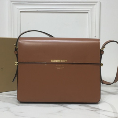 Burberry 2019 Grace Leather Large Shoulder Bag, 26cm - 버버리 2019 그레이스 레더 라지 숄더백 ,BURB0324,26cm,브라운