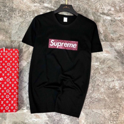 Supreme 2019 Mens Logo Cotton Short Sleeved Tshirt - 슈프림 남성 로고 코튼 반팔티 supts0006.Size(s- 4xl).컬러(블랙)