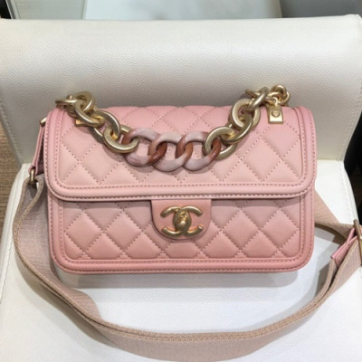 Chanel 2019 Woman Leather Small Tote Shoulder Bag 22CM - 샤넬 2019 여성용 레더 스몰 토트 숄더백,CHAB1029,22CM,연핑크