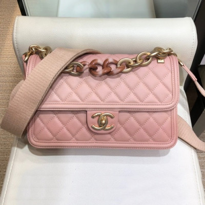 Chanel 2019 Woman Leather Large Tote Shoulder Bag 26CM - 샤넬 2019 여성용 레더 라지 토트 숄더백,CHAB1033,26CM,연핑크