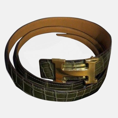 Hermes 2019 Mens Leather Belt - 에르메스 2019 남성용 레더 벨트 HERBT0073,그린