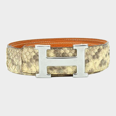 Hermes 2019 Mens Leather Belt - 에르메스 2019 남성용 레더 벨트 HERBT0079,베이지