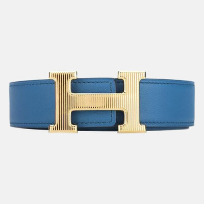 Hermes 2019 Mens Leather Belt - 에르메스 2019 남성용 레더 벨트 HERBT0081,블루