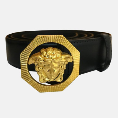 Versace 2019 Mens Leather Belt - 베르사체 2019  남성용 레더 벨트 VERBT0051,블랙