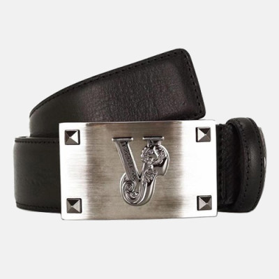 Versace 2019 Mens Leather Belt - 베르사체 2019  남성용 레더 벨트 VERBT0053,블랙