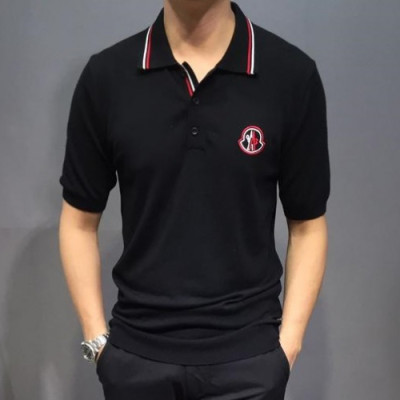 Mocler 2019 Mens Logo Cotton Short Tshirt- 몽클레어 남성 로고 코튼 반팔티 Mocht0073.Size(M- 3XL).컬러(블랙)