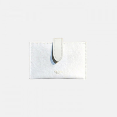 Celine 2019 Ladies Card Purse,11cm - 셀린느 2019 여성용 레더 카드 퍼스,CELW0033,11cm.화이트