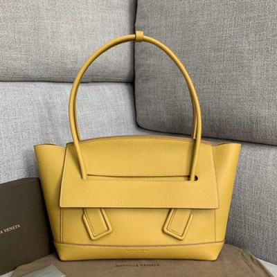 Bottega Veneta 2019 Arco Large Tote Shoulder Bag,32cm - 보테가 베네타 2019 아르코 라지 토트 숄더백, 575941,BVB0287,32cm,옐로우