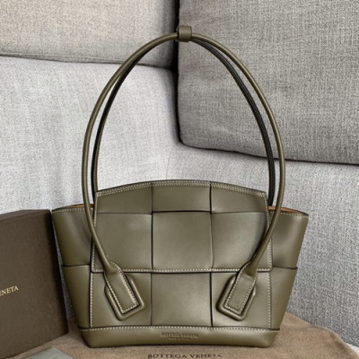 Bottega Veneta 2019 Arco Small Tote Shoulder Bag,22cm - 보테가 베네타 2019 아르코 스몰 토트 숄더백, 575943,BVB0292,22cm,카키