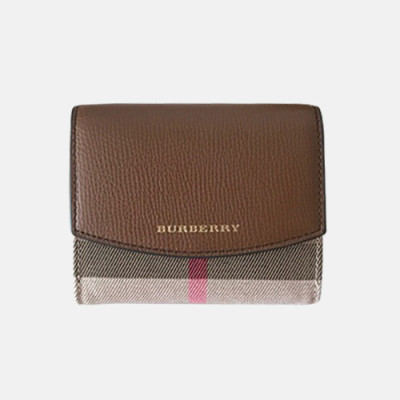 Burberry 2019 Ladies Leather Wallet - 버버리 2019 여성용 레더 반지갑 BURW0076.Size(11CM).브라운