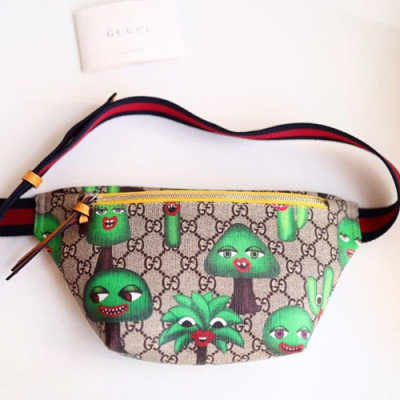 Gucci 2019 GG Supreme Print Hip Sack Belt Bag,25CM - 구찌 2019 GG 수프림 프린트 힙색 벨트백 502095,GUB0697,25CM,브라운