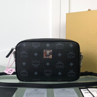 MCM 2019 Visetos Camera Shoulder Cross Bag,24cm - 엠씨엠 2019 여성용 비세토스 카메라 숄더 크로스백 MCMB0314, 24cm,블랙