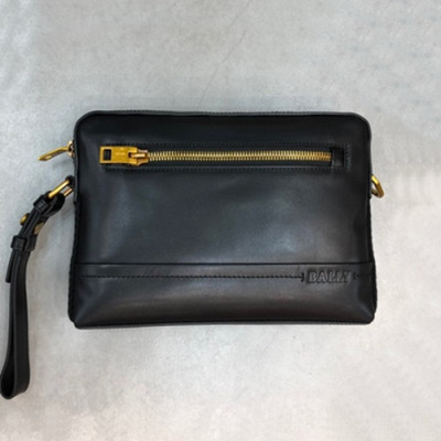 Bally 2019 Leather Clutch Bag,26cm  - 발리 2019 레더 남성용 클러치백  BALB0033,26cm,블랙