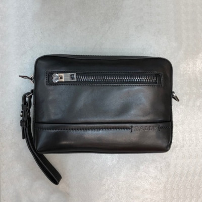 Bally 2019 Leather Clutch Bag,26cm  - 발리 2019 레더 남성용 클러치백  BALB0034,26cm,블랙