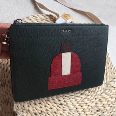 Bally 2019 Leather Clutch Bag - 발리 2019 레더 남성용 클러치백  BALB0073,그린