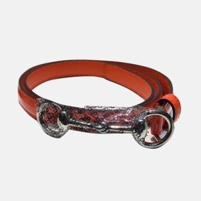 Gucci 2019 Woman Leather Belt - 구찌 2019 여성용 레더 벨트 GUBT0125,오렌지