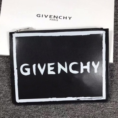 Givenchy 2019 Leather Clutch Bag,30cm - 지방시 2019 레더 남여공용 클러치백 GVB0121,30cm,블랙