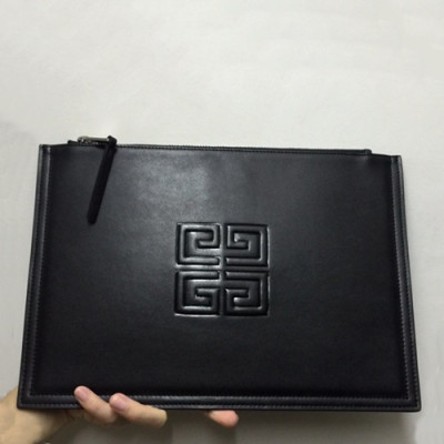 Givenchy 2019 Leather Clutch Bag,32cm - 지방시 2019 레더 남여공용 클러치백 GVB0132,32cm,블랙