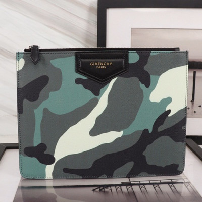 Givenchy 2019 Leather Clutch Bag,30cm - 지방시 2019 레더 남여공용 클러치백 GVB0150,30cm,그레이카모