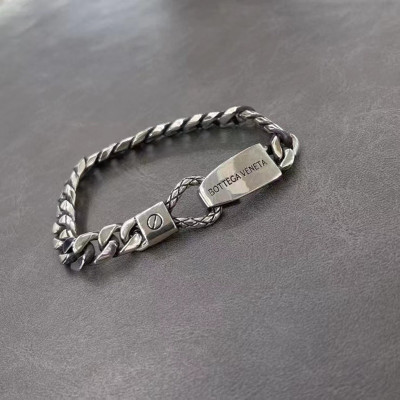 Bottega Veneta Unisex Siver Bangle - 보테가베네타 남/녀 실버 팔찌 - bvc01x