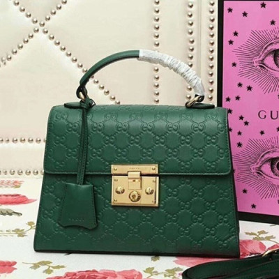 Gucci 2019 Supreme Padlock Tote Shoulder Bag,28CM - 구찌 2019 수프림 패드락 토트 숄더백 ,453188,GUB0754,28CM,그린