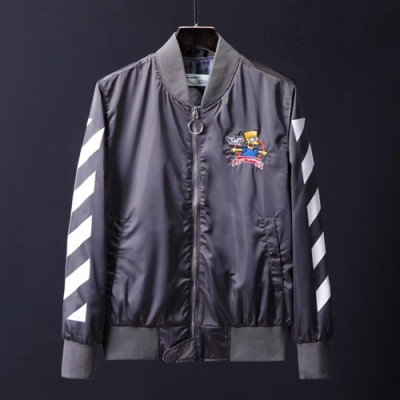 Off-white 2019 Mens Sunscreen Wind Breaker Jacket - 오프화이트 남성 자외선차단 바람막이 자켓 OFFJK0001.Size(m - 2xl).그레이