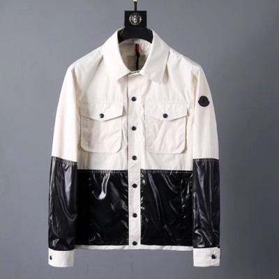 Moncler 2019 Mens Patch Logo Cajual Jacket - 몽클레어 남성 패치 로고 캐쥬얼 자켓 MONJK0012.Size(m - 3xl).화이트