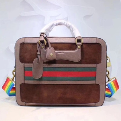 Gucci 2019 Supreme Briefcase Mens Business ,42CM - 구찌 2019 수프림 브리프케이스 남성용 서류가방,484663,GUB0794,42cm,브라운