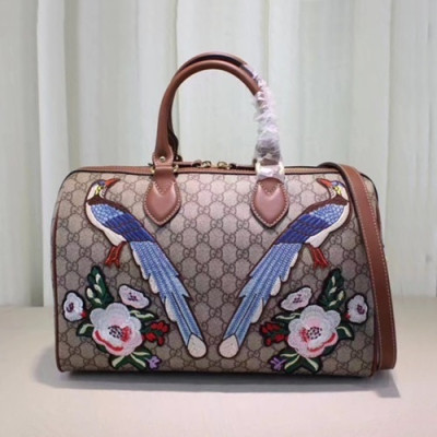 Gucci 2019 Supreme Boston Tote Shoulder Bag,35CM - 구찌 2019 수프림 보스턴 토트 숄더백 ,409527,GUB0799,35CM,베이지그레이