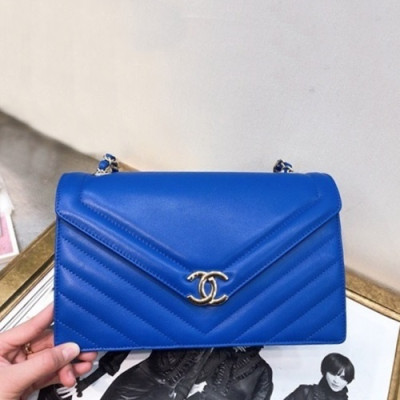 Chanel 2019  Women Large Flap Chain Shoulder Bag,26CM - 샤넬 2019 여성용 라지 플랩 체인 숄더백 ,CHAB1138,26CM,블루