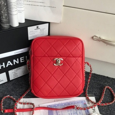 Chanel 2019  Women Camera Shoulder Bag,20CM - 샤넬 2019 여성용 카메라 숄더백 ,CHAB1151,20CM,레드