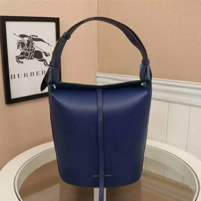 Burberry 2019 Small Leather Bucket Tote Bag, 29cm - 버버리 2019 여성용 스몰 레더 버킷 토트백 ,BURB0376,29cm,블루