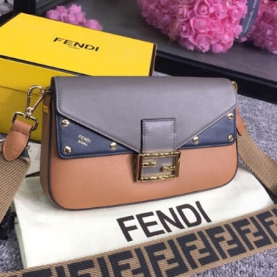 Fendi 2019 Baguette Leather Tote Shoulder Bag, 27cm - 펜디 2019 바게트 레더 토트 숄더백,FENB0451,27cm,카멜