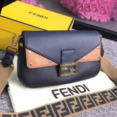 Fendi 2019 Baguette Leather Tote Shoulder Bag, 27cm - 펜디 2019 바게트 레더 토트 숄더백,FENB0453,27cm,블랙