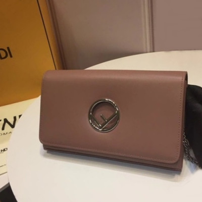 Fendi 2019 Mini Chain Shoulder Cross Bag ,22.5CM - 펜디 2019 미니 체인 숄더 크로스백 FENB0456,22.5CM,다크핑크