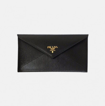 Prada 2019 Ladies Leather Clutch Wallet 1MF175 -프라다 2019 여성용 레더 클러치 장지갑,PRAW0117, 20CM,블랙