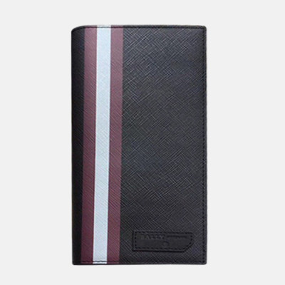 Bally 2019 Mens Leather Wallet - 발리 남성용 레더 장지갑 BALB0032.블랙