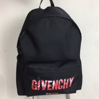 Givenchy 2019 Canvas & Leather Back Pack,41cm - 지방시 2019 캔버스 & 레더 남여공용 백팩 GVB0279,41cm,블랙