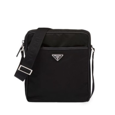 Prada 2019 Nylon Messenger Shoulder Bag,27CM - 프라다 2019 나일론 남성용 메신저 숄더백,2VQ002,27cm,블랙