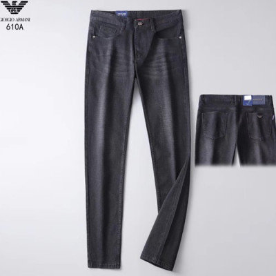 Armani 2019 Mens Graffity Denim Pants - 알마니 남성 그래피티 데님 팬츠 ARMPT0020.Size(29-42).블랙