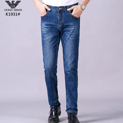 Armani 2019 Mens Graffity Denim Pants - 알마니 남성 그래피티 데님 팬츠 ARMPT0022.Size(29-42).블루