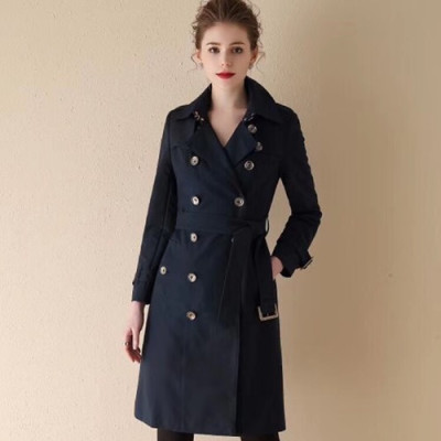 Burberry 2019 Womens Classic Heritage Trench Coat - 버버리 2019 여성 클래식 빈티지 트렌치 코트 BURCT0101.Size(s - 2xl)，블랙