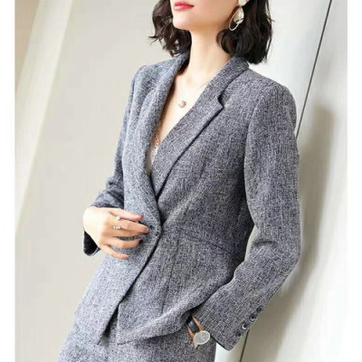 Dior 2019 Womens Casual Cotton Suit Set - 디올 2019 신상 여성 캐쥬얼 코튼 슈트 세트 DIOCT0016.Size(s - xl).그레이