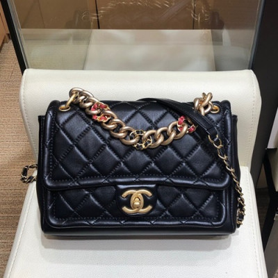 Chanel 2019  Women Leather Shoulder Bag,25CM - 샤넬 2019 여성용 레더 숄더백 ,CHAB1160,25CM,블랙