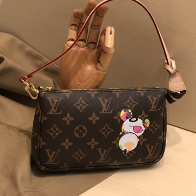 Louis Vuitton 2019 Monogram Canvas Clutch Bag / Tote Shoulder Bag ,21cm - 루이비통 2019 캔버스 클러치백 / 토트 숄더백,M51985, LOUB1642, 21cm,브라운