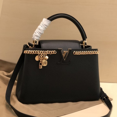 Louis Vuitton 2019 Capucines Tote Shoulder Bag,27cm - 루이비통 2019 카푸신 토트 숄더백  M48865,LOUB1645,27cm,블랙