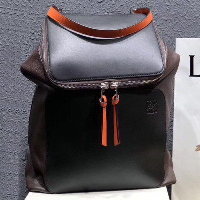 Loewe 2019 Goya Large Back Pack, 41CM - 로에베 2019 고야 남여공용 라지 백팩 ,LOEB0334, 41CM, 블랙+브라운(악세사리 단독구매)