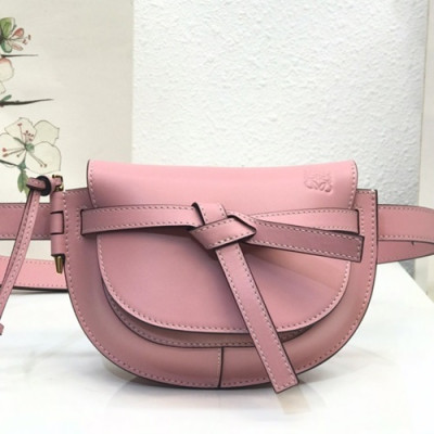 Loewe 2019 Gate  Hip Sack / Belt Bag,15CM - 로에베 2019 게이트 힙색 / 벨트백 ,LOEB0348, 15CM,핑크