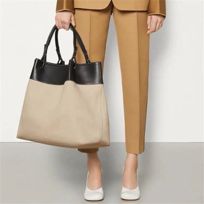 Bottega Veneta 2019 Quad Tote Bag,52cm - 보테가 베네타 2019 쿼드 토트백, 578341,BVB0333,52cm,블랙+아이보리